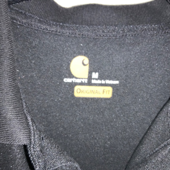 Carhartt Original Fit black polo Sz M regular - Picture 2 of 4